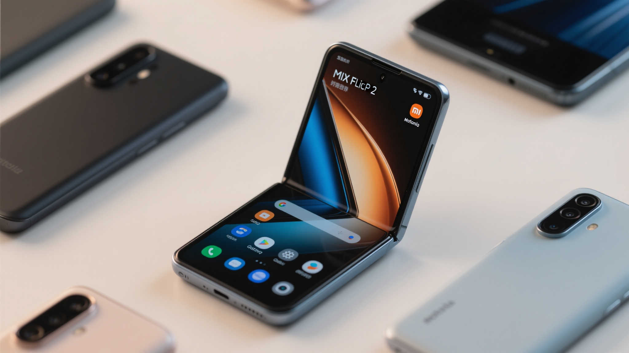 小米MIX Flip 2首次亮相:金色机身搭配格纹背壳 小米MIX Flip 2首次亮相:金色机身搭配格纹背壳